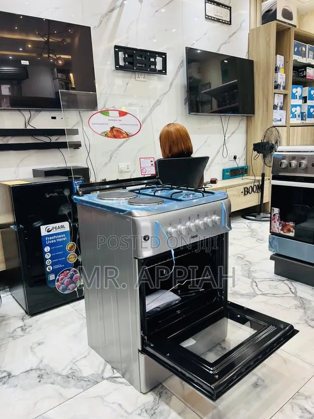 Choose Premium Ferre 60x60cm Glass Lid 2 Gas + 2 Electric Cooker · Photo 1