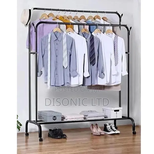 Double Pole Clothes Rack