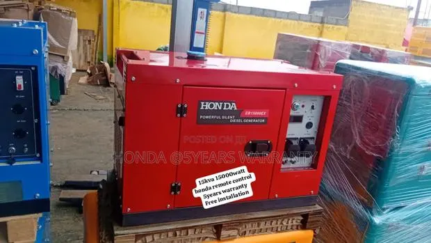 Industrial Grade Generator Honda 15kva 15000wax Remote Start · Photo 1