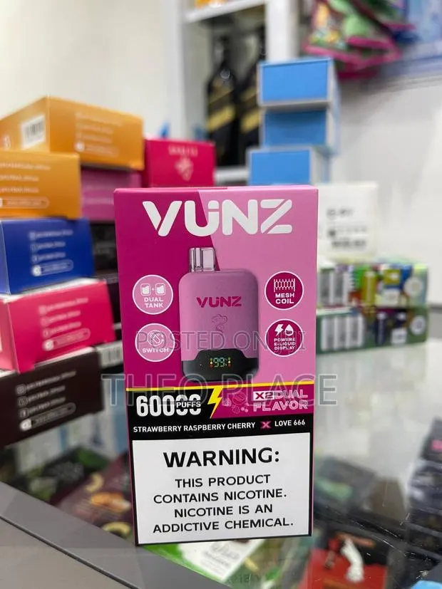 Yunz 60000 Puffs Disposable Vape – Dual Flavor (Strawberry Raspberry ) · Photo 1