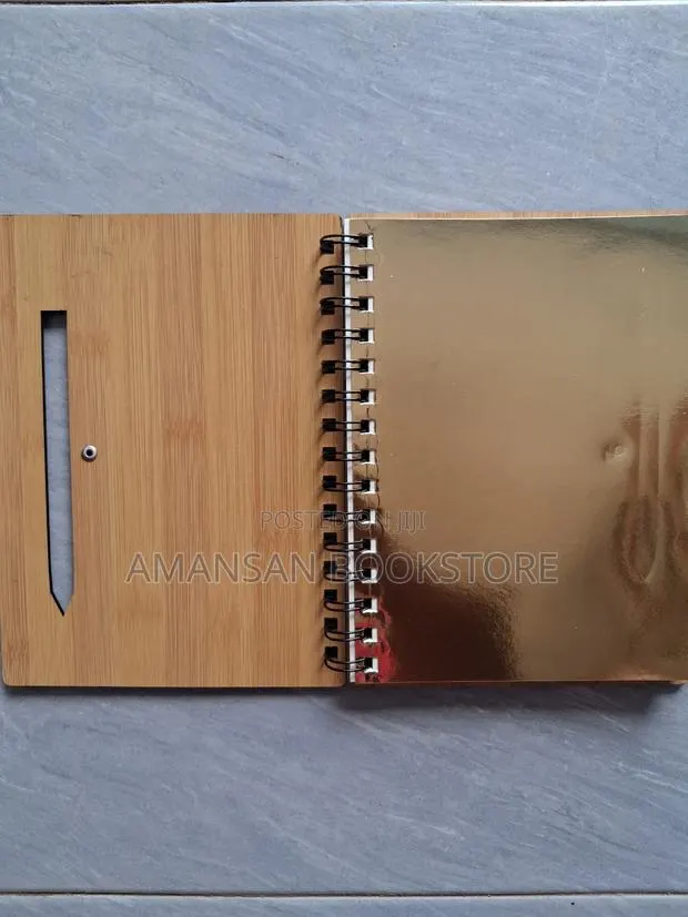 A5 Notebook With Light Brown Wooden Cover (Medium) · Photo 3