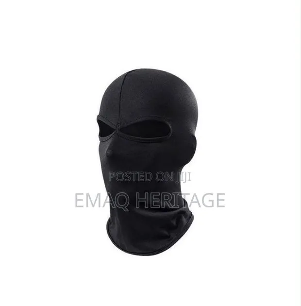 Black Full Face Mask - Motorcycle Face Cover - Unisex Balaclava · Photo 1