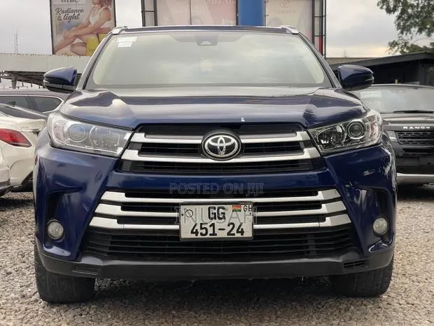 Toyota Highlander XLE 4x2 V6 (3.5L 6cyl 8A) 2017 Blue · Photo 1