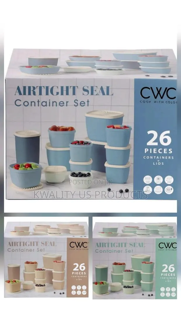 CWC Plastic Food Storage Container Set - 26 Piece · Photo 1