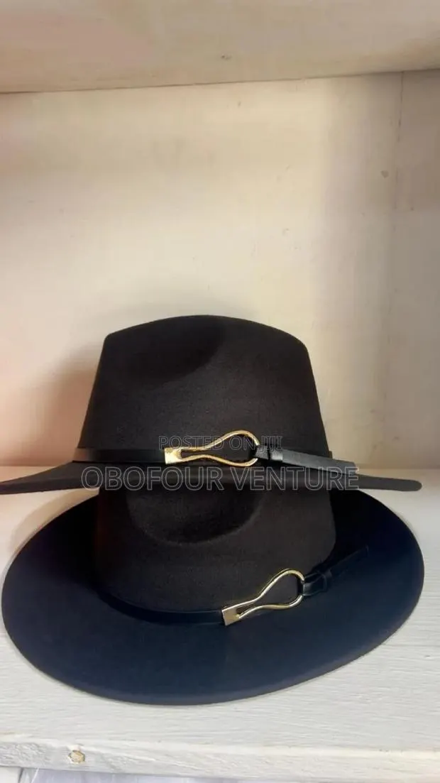Angel Black Fedora Hat for Every Season and All Occasions Mm, M · Photo 1