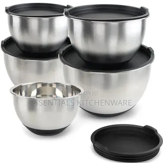 5pcs Stainless Steel Mixing Bowls Set