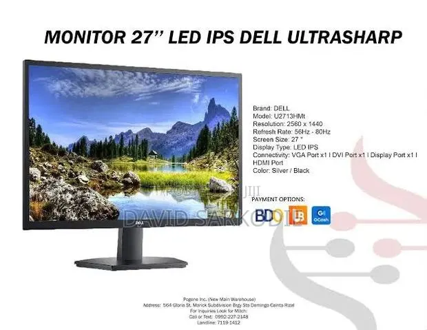Dell U2713hmt Ultra Sharp Gaming Monitor · Photo 1