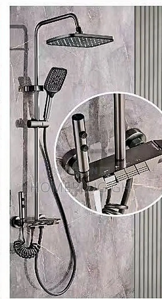 Shower Set – Gray (AL-012) · Photo 1