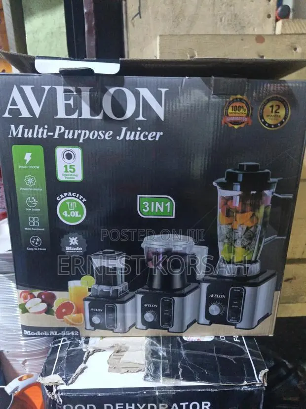 3 in 1. 4 Litres Avelon Multi Purpose Juicer · Photo 1