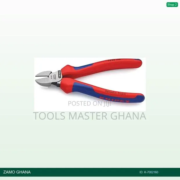 Diagonal Side Cutting Plier 160mm Red/Blue - K- · Photo 1