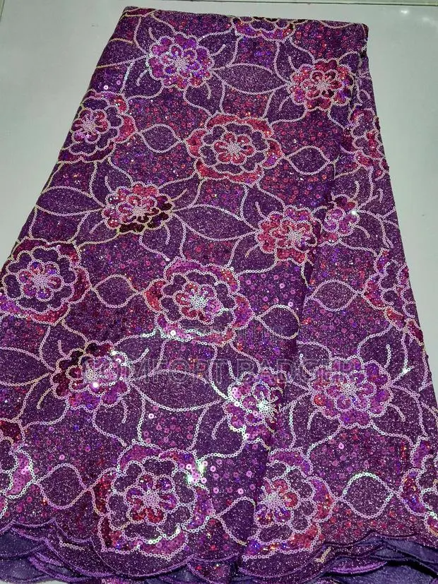Gorgeous Purple Sequin Lace