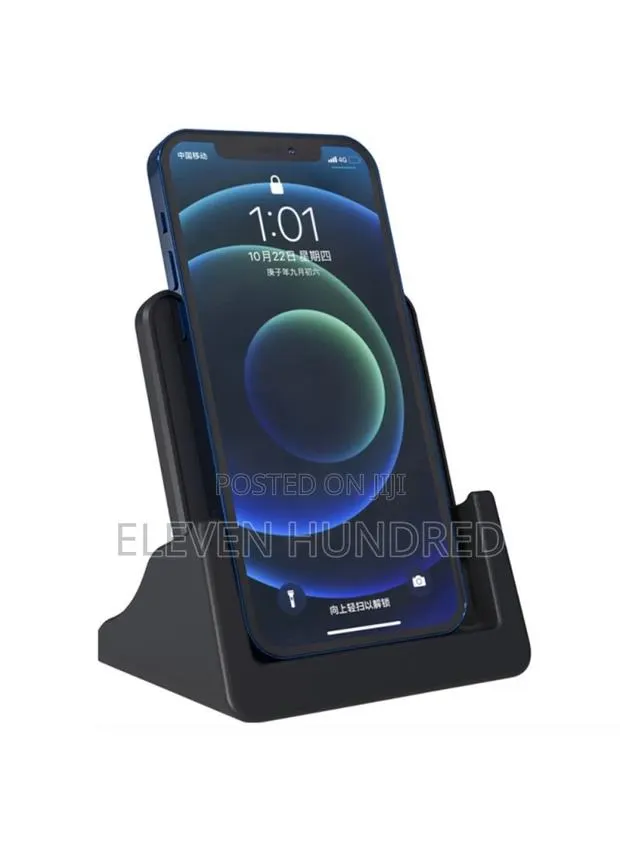 15w Fast Charging Dock Vertical Wireless Charger(Black) · Photo 1