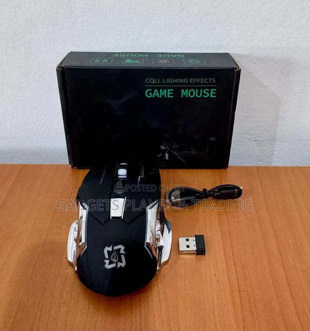 Bluetooth & Wireless Rechargeable Gaming Mouse With RGB Light