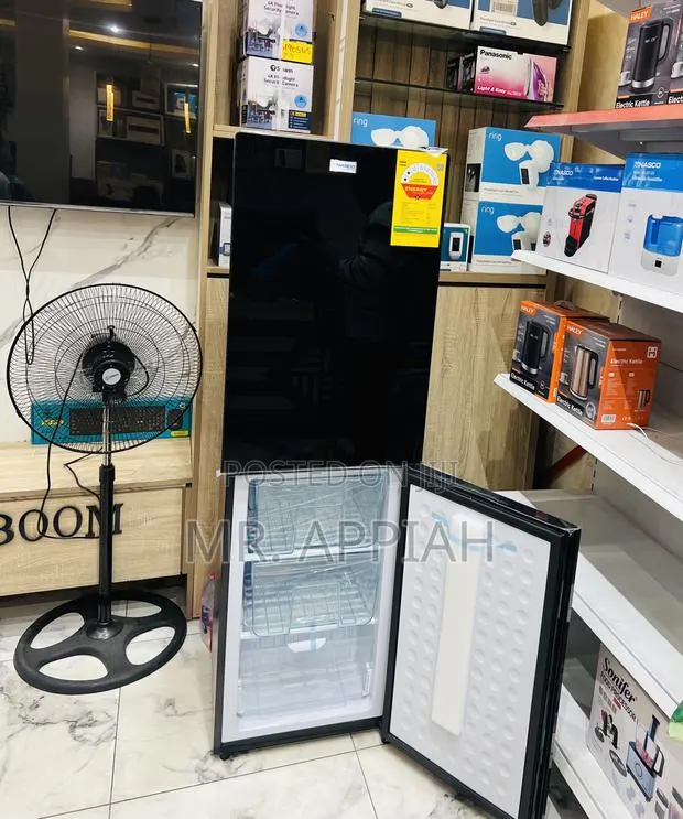 Classic Nasco 196l Nasd2-24 2 Door Electric Refrigerator(Mirror)Black. · Photo 1