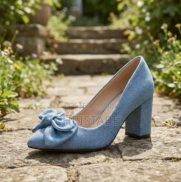 Women’s Blue Jeans Heels · Photo 1