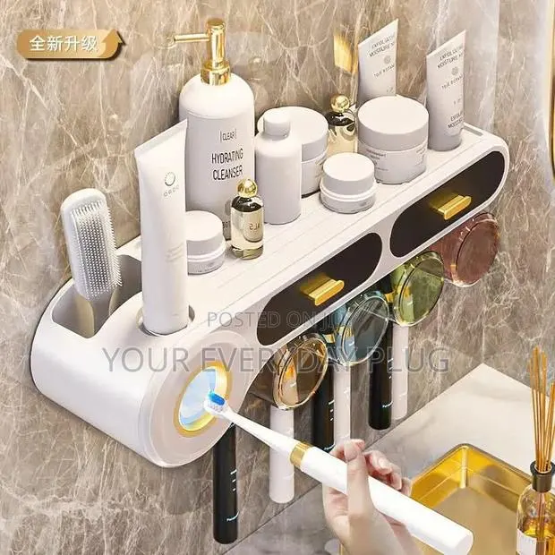 2 in 1 Toothbrush Holder and Toothpaste Dispenser · Photo 1