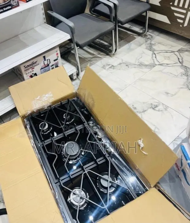 Check Out Classic Kenwood 90cm Tempered Glass 5 Gas Cooker(Black) · Photo 1