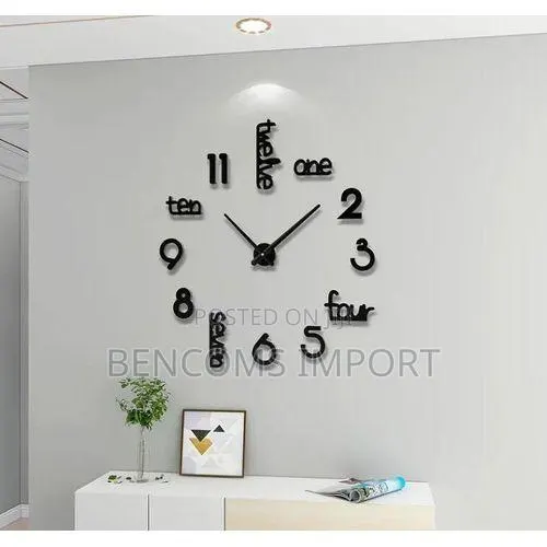 3D Acrylic Wall Clock, DIY Art Clock for Living Room and Bedroom · Photo 4