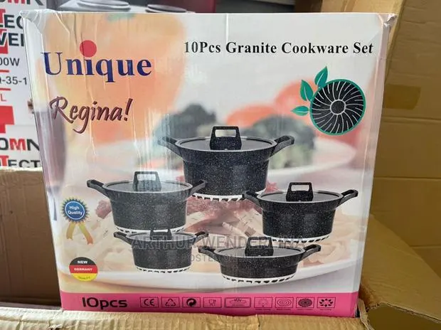 5 Set Non Stick Cooking Untensils(Granite Cookware Pot Set) · Photo 1