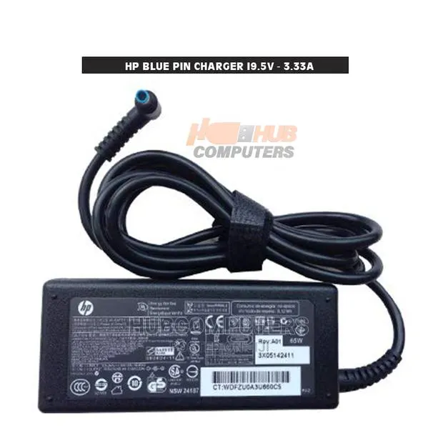 HP Blue Pin Charger 19.5V - 3.33A · Photo 1