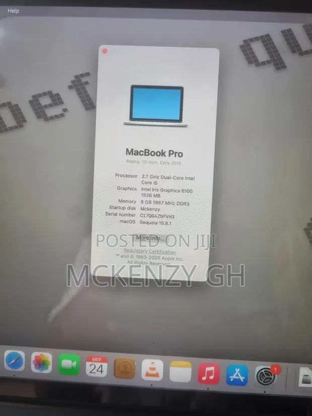 Laptop Apple MacBook Pro 2015 8GB Intel Core i5 SSD 128GB · Photo 1