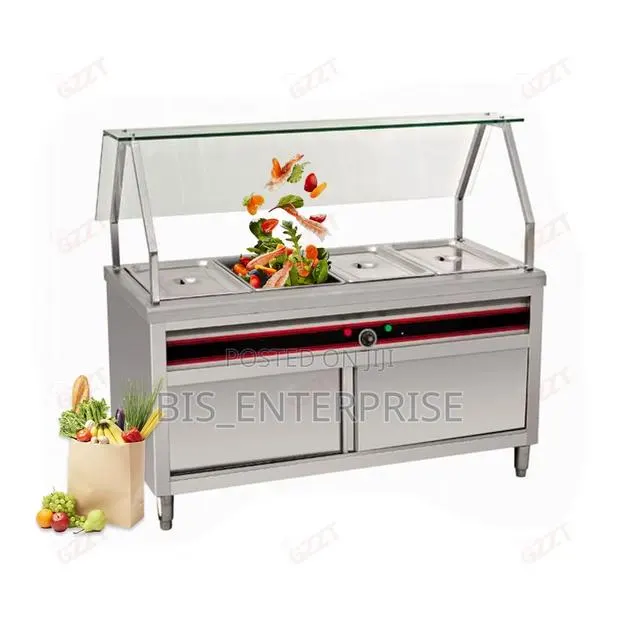 Commercial Stainless Steel Bain Marie With Shelves · Photo 1