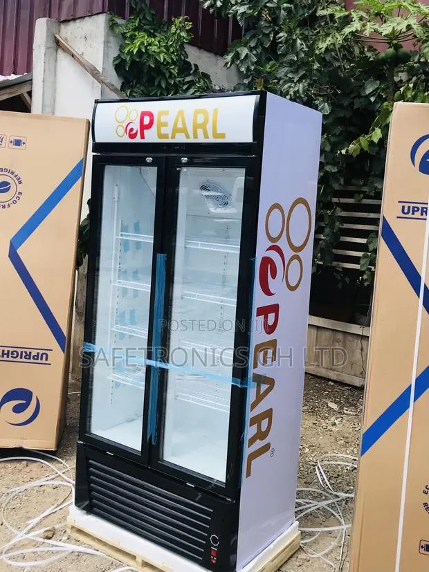 ~ Check Out New Pearl 2 Doors Display Glass PVC-622 Fridge · Photo 1