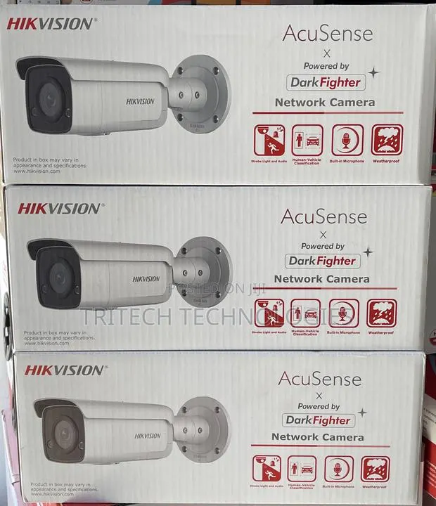Hikvision Ip Camera 4mp Acusense Strobe Light Bullet · Photo 1