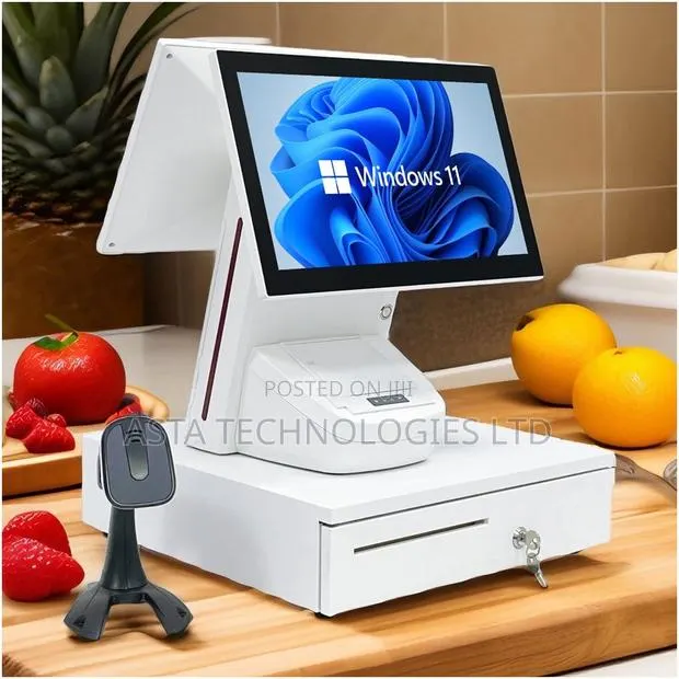 Pos Machine Dual Screen Touch With Printer, Barcode Cash Drawer · Photo 1