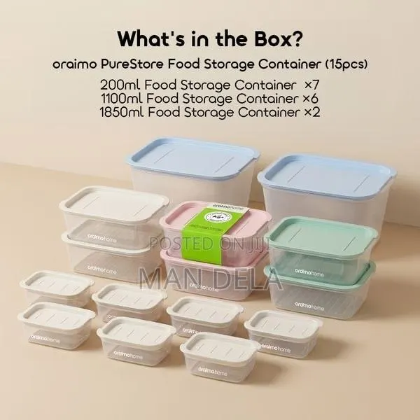 Oraimo PureStore Food Storage Containers(15pcs) · Photo 1