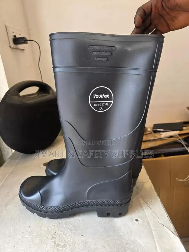 All Black Rain Boots · Photo 1
