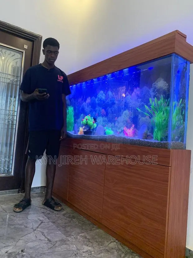 Brown Aquarium With 15 Fishes · Photo 1