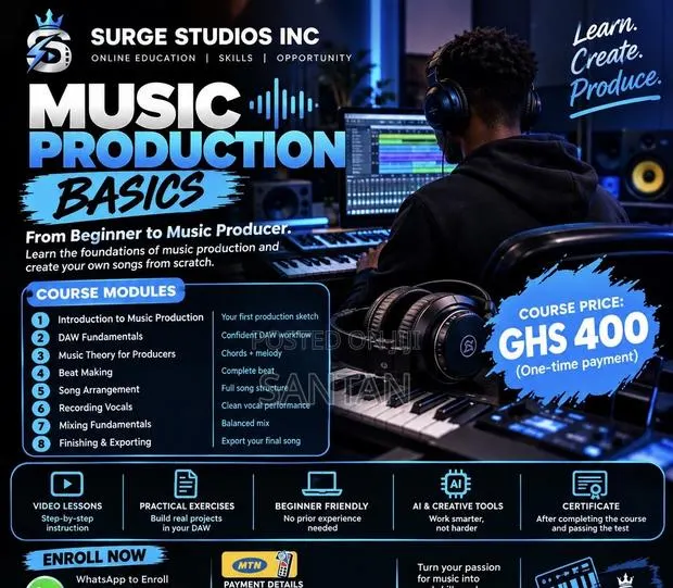 Music Production Basics — Surge Studios Inc · Photo 1
