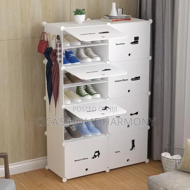 Plastic Cube Shoe Rack · Photo 1