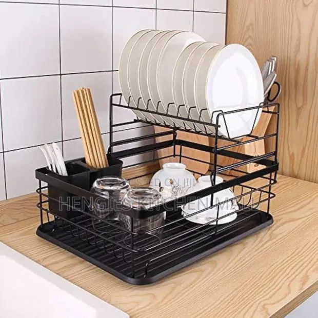 2-Tier Anti-Rust Dish Rack · Photo 1