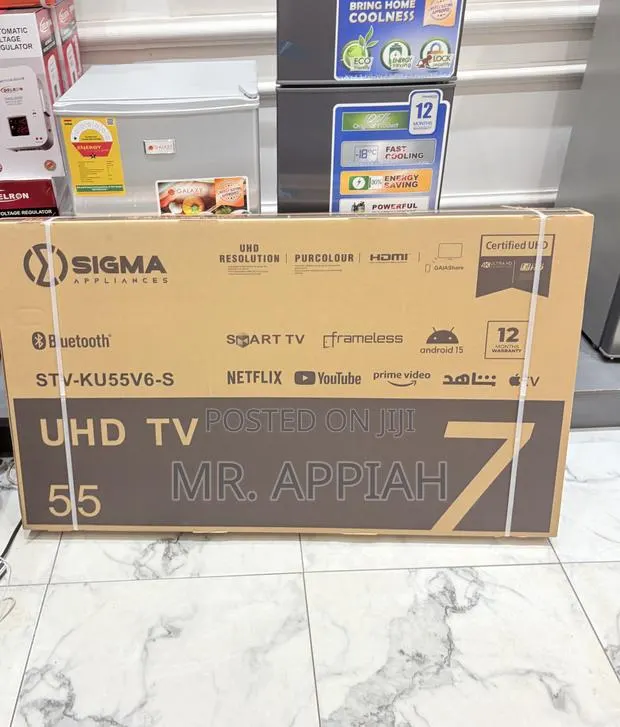 Shop Sigma 55 Inch Uhd Smart Android Digital Frameless Tv · Photo 1