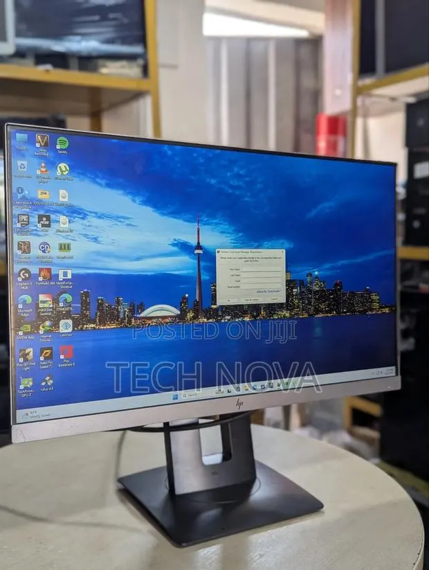 HP EliteDisplay Computer Monitor 23" Inch 1920 X 1080 FHD Silver · Photo 1
