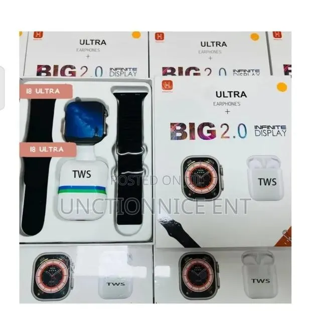 I8 Ultra Series 8 Durable Smart Watch 2 Strap With Earpod · Photo 1