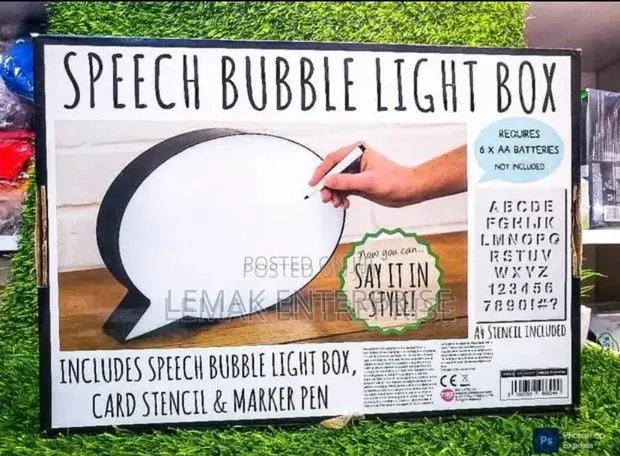 Speech Bubble Light Box · Photo 2