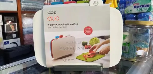 Joseph Joseph 4-Pieces Chopping Board Set With Storage Stand · Photo 1