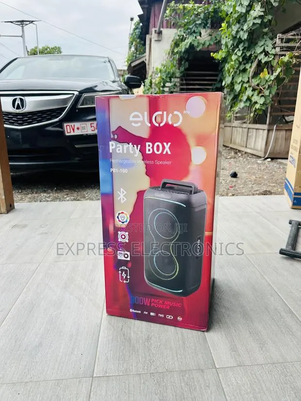 Newly in Box Pb1-100 Double 6,5"Eldo Speaker Black. Rechargeable · Photo 1