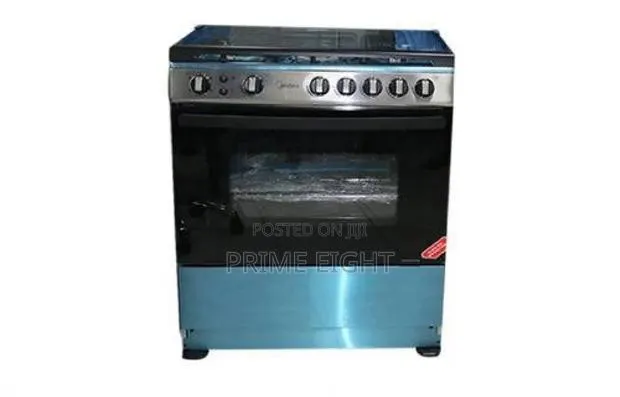 Midea Gas Cooker With 5 Burner 80X60CM 30amg5g027-Silver · Photo 1