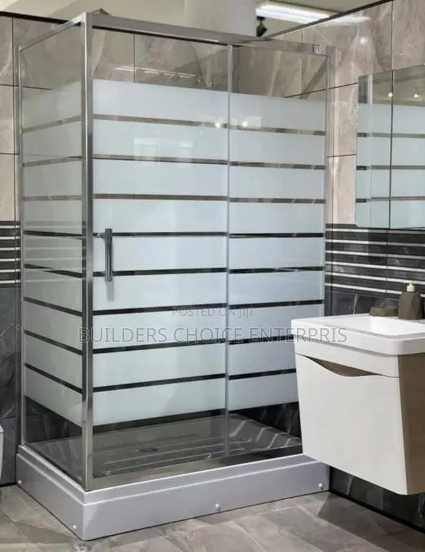 Shower Cubicle 120/80cm (Stainless) · Photo 1