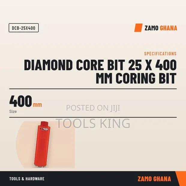 Diamond Core Bit 25 X 400 Mm Coring Bit - DCB-25X400 · Photo 1