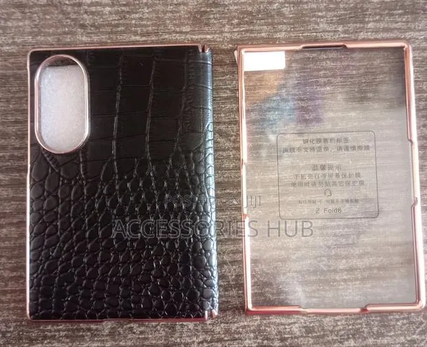 Samsung Z Fold 8 Leather Back Case With Inbuilt Screen Protector · Photo 1