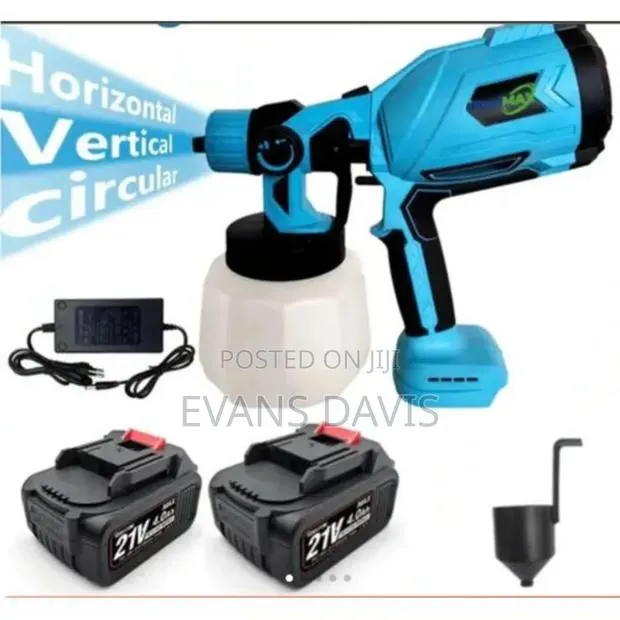Rechargeable Paint Spray Gun With 2pcs of Batteries (1000ml) · Photo 1