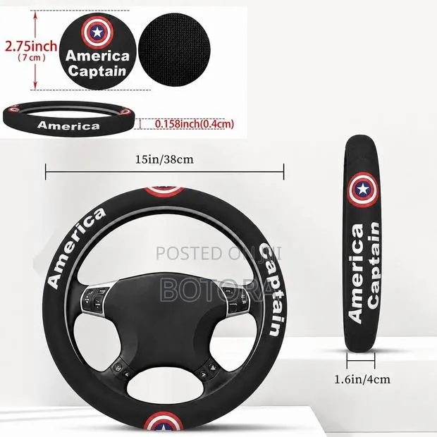 Steering Wheel Cover With Inner Ring, Laser Perforated Precision