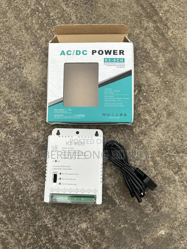 Power Supply for CCTV 8 Channel Power Adapter · Photo 1