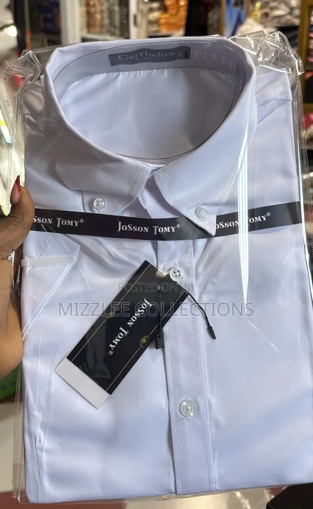 Ladies White Short Sleeves Shirt in M-2xl · Photo 1
