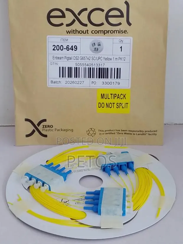 Excel Enbeam Fiber Pigtail Yellow 1m · Photo 1